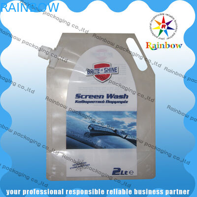 Bolsa clara del canalón del animal doméstico que empaqueta con el agujero de la caída para los refrescos