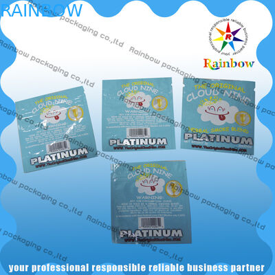 Las bolsas de plástico herbarias de la cremallera del incienso de la nube 9 con la cremallera para el hogar