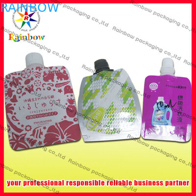 Bolsa térmica en caliente del canalón del PE que empaqueta 50ml/60ml para la bebida