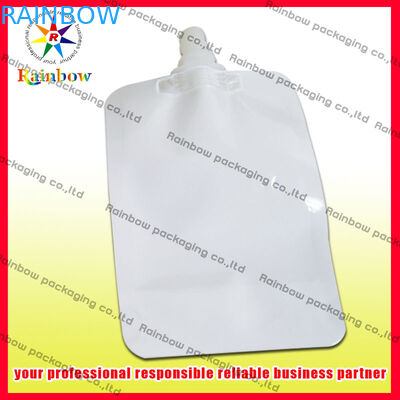 Empaquetado reutilizable blanco de la bolsa del canalón de alta resistencia para el café