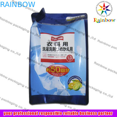 OPP se levantan el bolso de empaquetado de la bolsa del papel de aluminio para el detergente