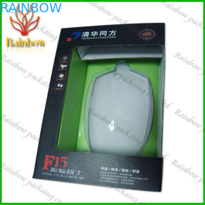 Caja de papel que empaqueta con la ventana plástica de Transperent para la boca/Electics