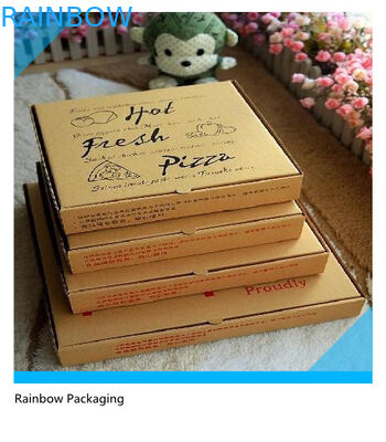Llévese el empaquetado de la caja de papel de la pizza plegable con la superficie de impresión