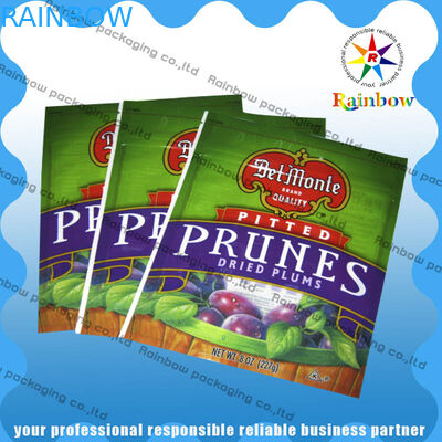 categoría alimenticia de empaquetado Tres-sellada del bolso del bocado de la impresión en color plástica para el bocado/las especias