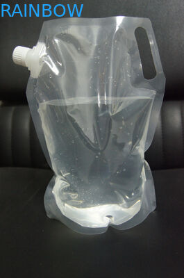 La impresión colorida a prueba de agua coloca el bolso para arriba de empaquetado con el canalón de la esquina para Liguid