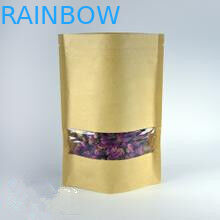 Cremallera modificada para requisitos particulares capacidad de 150 bolsas de papel del gramo con la ventana transparente