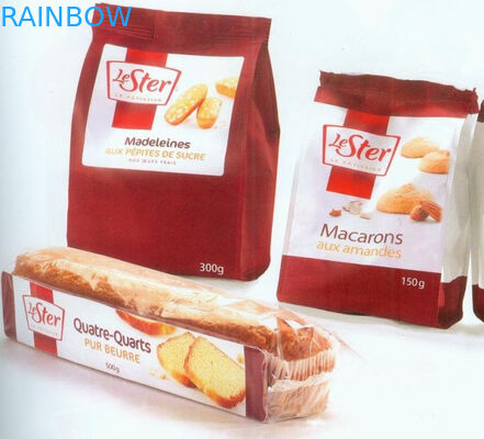 Sello múltiple modificado para requisitos particulares reciclado del apretón de las bolsas de papel para el embalaje del pan