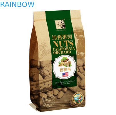 Brown modificó las bolsas de papel para requisitos particulares, bolsos del polo del papel de Kraft del bocado de 150 gramos