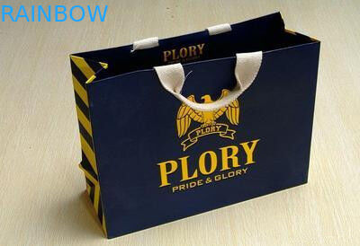 Colores reciclables tejidos PP impresos logotipo de Pantone del negro de la bolsa de papel que hacen compras