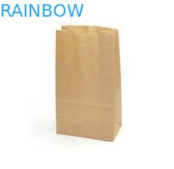 Las bolsas de papel modificadas para requisitos particulares impresas logotipo de Brown, se llevan se levantan el bolso