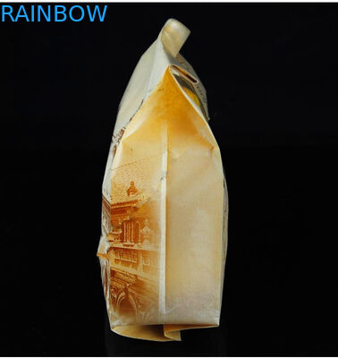 Zipper las bolsas de papel modificadas para requisitos particulares Kraft de Brown que imprimen con para pan/la haba