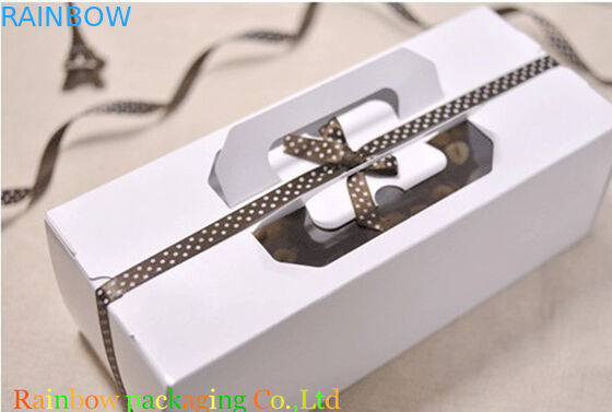 Manija de empaquetado Matt de la caja del chocolate claro de la ventana/laminación reciclables del lustre