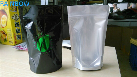 Bolsa de encargo de la hoja de la impresión que empaqueta con el escudete de la cremallera y de la parte inferior para el empaquetado del arroz