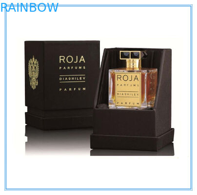 Caja de empaquetado del perfume púrpura del papel de arte reciclable con la parte inferior