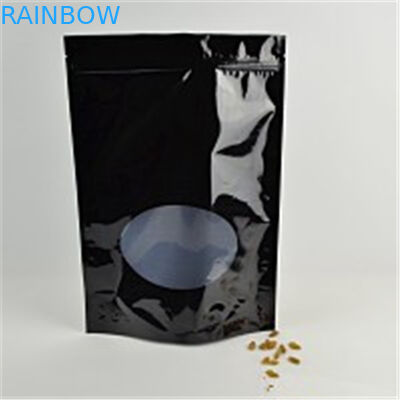 Levántese la impresión de encargo de los bolsos del Ziplock de la hoja con la muesca y la ventana del rasgón