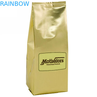 Las bolsas de plástico Ziplock de oro de Mylar que empaquetan el cierre en la parte superior reciclable