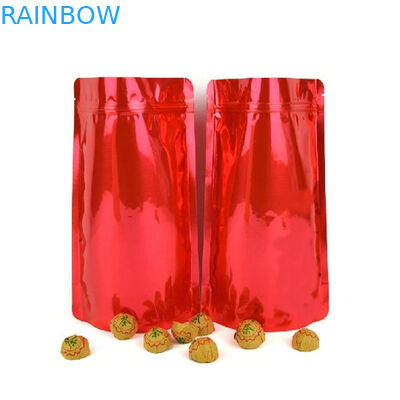 Las bolsas de plástico Ziplock de oro de Mylar que empaquetan el cierre en la parte superior reciclable