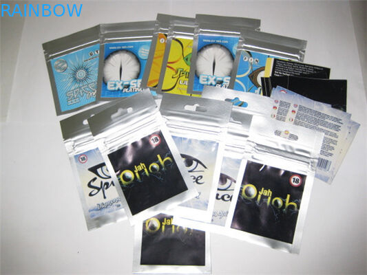 El incienso herbario Ziplock superior modificado para requisitos particulares empaqueta la cremallera para el popurrí de la especia