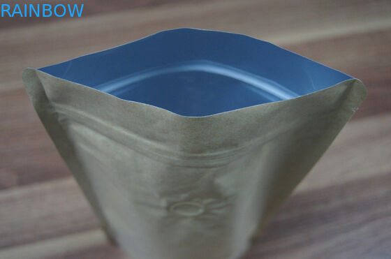 De plata llanos brillantes se levantan el Ziplock de empaquetado de la bolsa de la hoja para el acondicionamiento de los alimentos