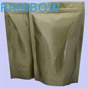 El oro de empaquetado brillante de encargo del papel de aluminio se levanta con el Ziplock