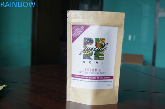 Bolsitas de té de encargo del papel de Kraft que empaquetan la buena impresión con la cremallera