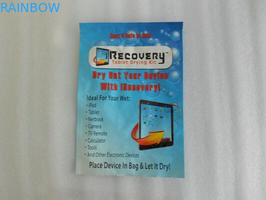 Bolsa lateral de la hoja de la impresión del sello tres que empaqueta el Ziplock plano para los productos electrónicos