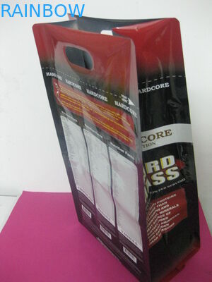 Bolsas plásticas impresas que empaquetan, empaquetado del escudete lateral del grano de café del agujero de sacador