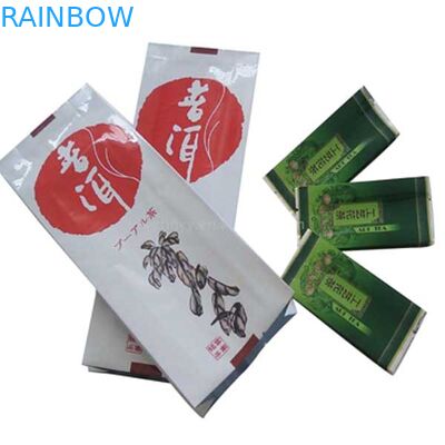 Final brillante 3 bolsitas de té laterales que empaquetan pequeño vivo colorido impreso