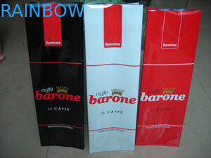 Encienda las bolsitas de té laminadas del lado del escudete que empaquetan la impresión colorida/el final brillante