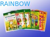 3 bolsas plásticas laminadas del sello lateral que empaquetan la impresión viva del ciruelo