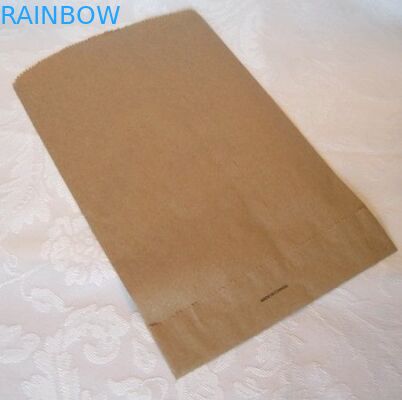 Plano modificado para requisitos particulares Kraft llano de las bolsas de papel de Brown para el acondicionamiento de los alimentos