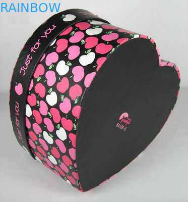 El empaquetado colorido de la caja de papel de la forma del corazón se aplica regalo del día de s a la tarjeta del día de San Valentín '