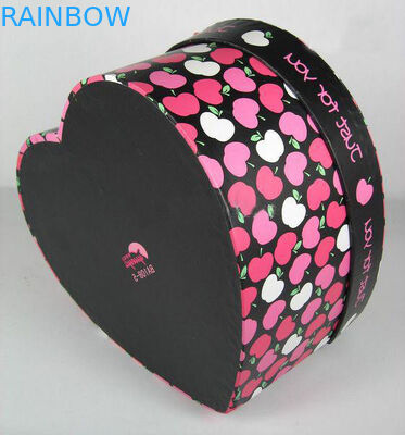 El empaquetado colorido de la caja de papel de la forma del corazón se aplica regalo del día de s a la tarjeta del día de San Valentín '
