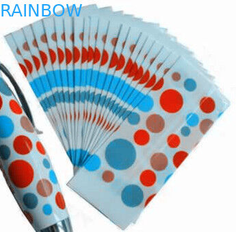 Etiquetas de moda de la manga de encogimiento de calor del ANIMAL DOMÉSTICO del diseño del punto para la pluma de bola