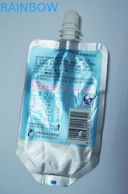 bolsa plana de plata del canalón del papel de aluminio 150ml que empaqueta para el empaquetado del vino