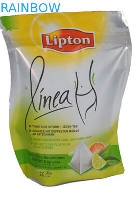El ANIMAL DOMÉSTICO curvado agraciado/los bolsos de empaquetado del té de VMPET de Lipton/del PE se levanta