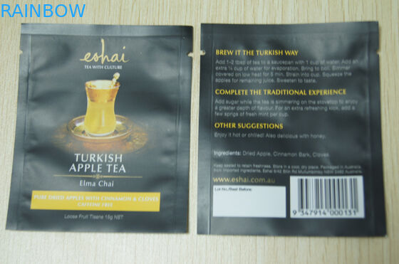 pequeñas bolsitas de té de empaquetado 10g/bolsa inmediata del té del final de Matt en negro