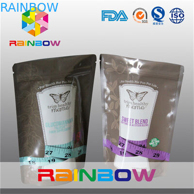 Razonable levántese las bolsas de la hoja con la cremallera para el acondicionamiento del azúcar/de los alimentos