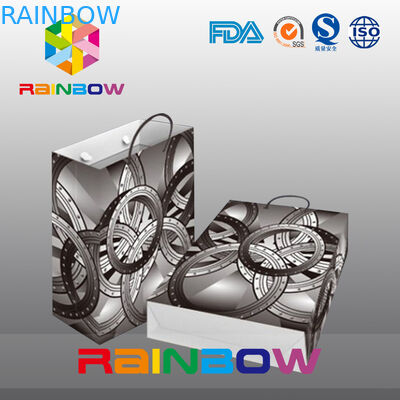 Bolsas de papel modificadas para requisitos particulares diseño Dreamlike con la manija para hacer compras