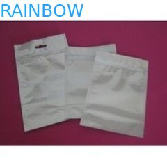 Papel de aluminio impreso aduana lateral plateada blanca 3 que cocina el bolso con la cremallera