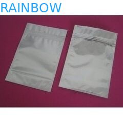 Papel de aluminio impreso aduana lateral plateada blanca 3 que cocina el bolso con la cremallera