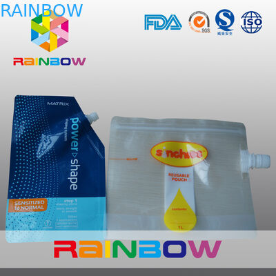 Bolsos líquidos reciclados material laminados del canalón de la capa con la cremallera para los alimentos para niños