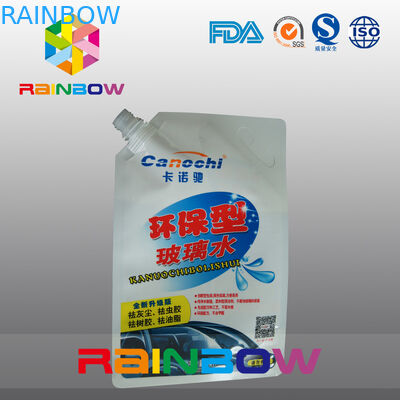 Bolsa laminada del canalón de la capa que empaqueta con la ranura para el líquido de la lavadora del parabrisas