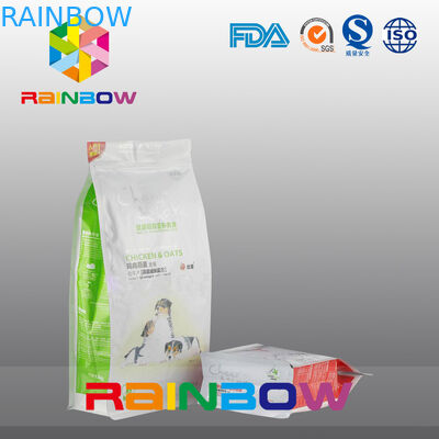 Bolsa del alimento para animales del escudete de la parte inferior plana/bolso a prueba de humedad del acondicionamiento de los alimentos de perro