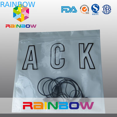 Bolso estático anti del sello tres de la parte posterior blanca delantera transparente lateral de la perla con la cremallera