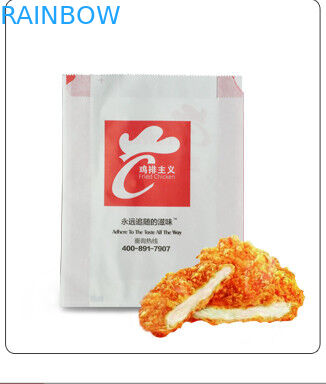 Las bolsas de papel modificadas para requisitos particulares blanco para la tostada de los pasteles y del queso que empaqueta, se llevan el bolso