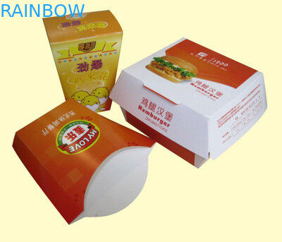 Saque la caja de papel para las fritadas/los paquetes del pollo de Hamburgo de Friench y de las palomitas