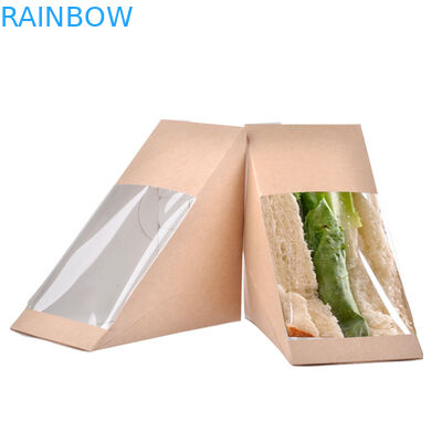 Caja formada pirámide del pollo de las palomitas, caja de papel disponible para Sanwhiches