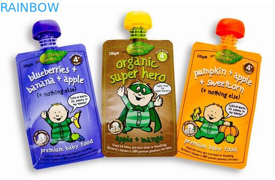 Transprent echa a un lado bolsa del escudete para el agua/la bebida, Doypack con la cremallera