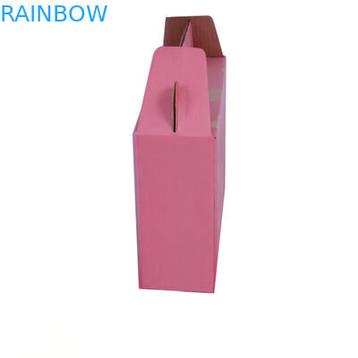 Caja de papel que empaqueta, caja acanalada del regalo cerrado auto del cartón con la ventana